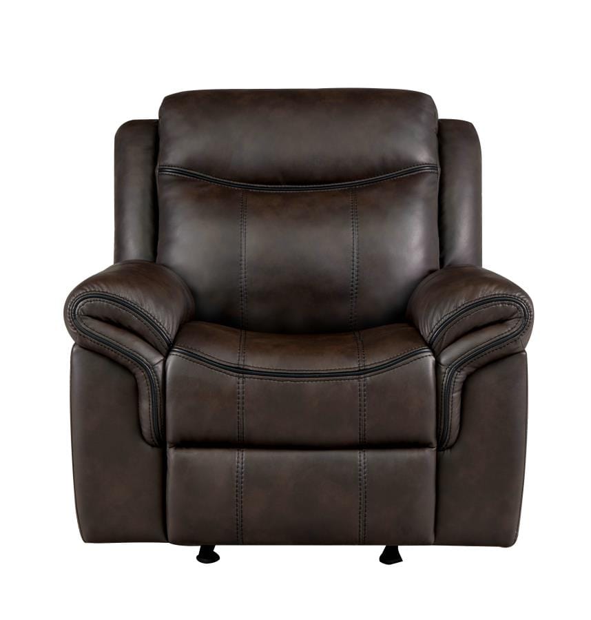 Sawyer Upholstered Glider Recliner Cocoa