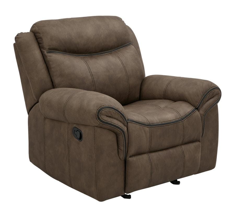 Sawyer Upholstered Glider Recliner Macchiato