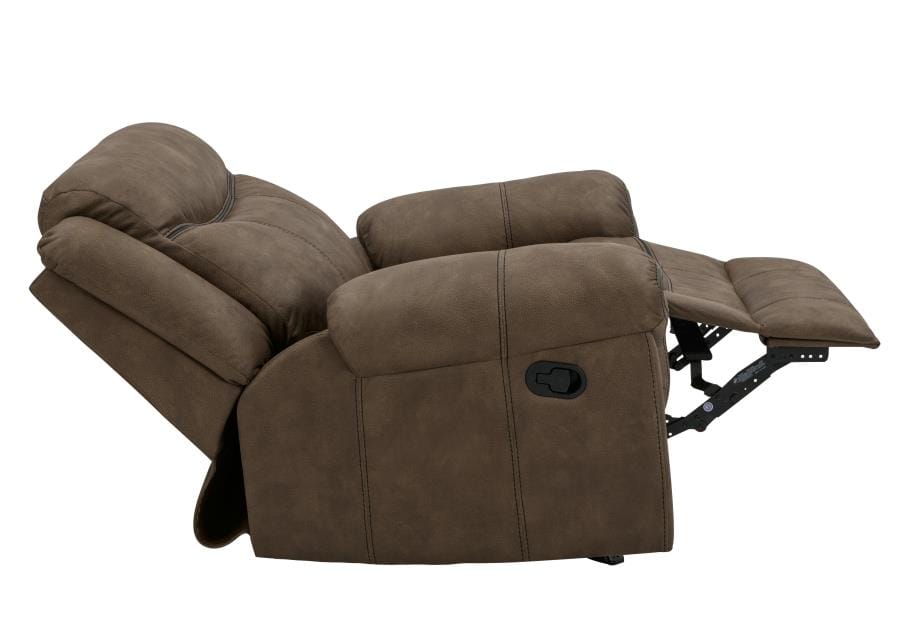 Sawyer Upholstered Glider Recliner Macchiato