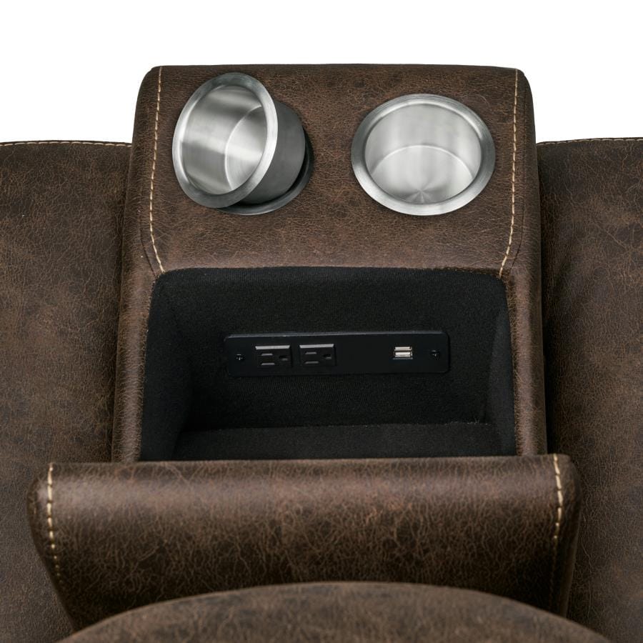 Brixton 3-piece Living Room Set Buckskin Brown