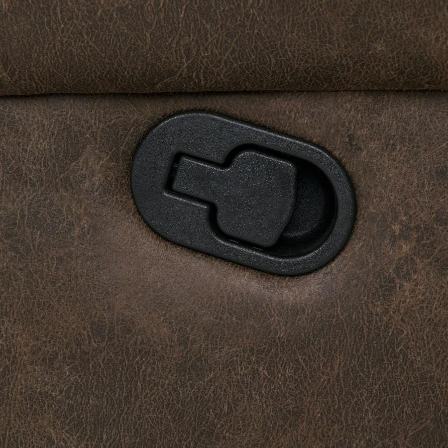 Brixton Upholstered Motion Sofa with Cup Holders Buckskin Brown