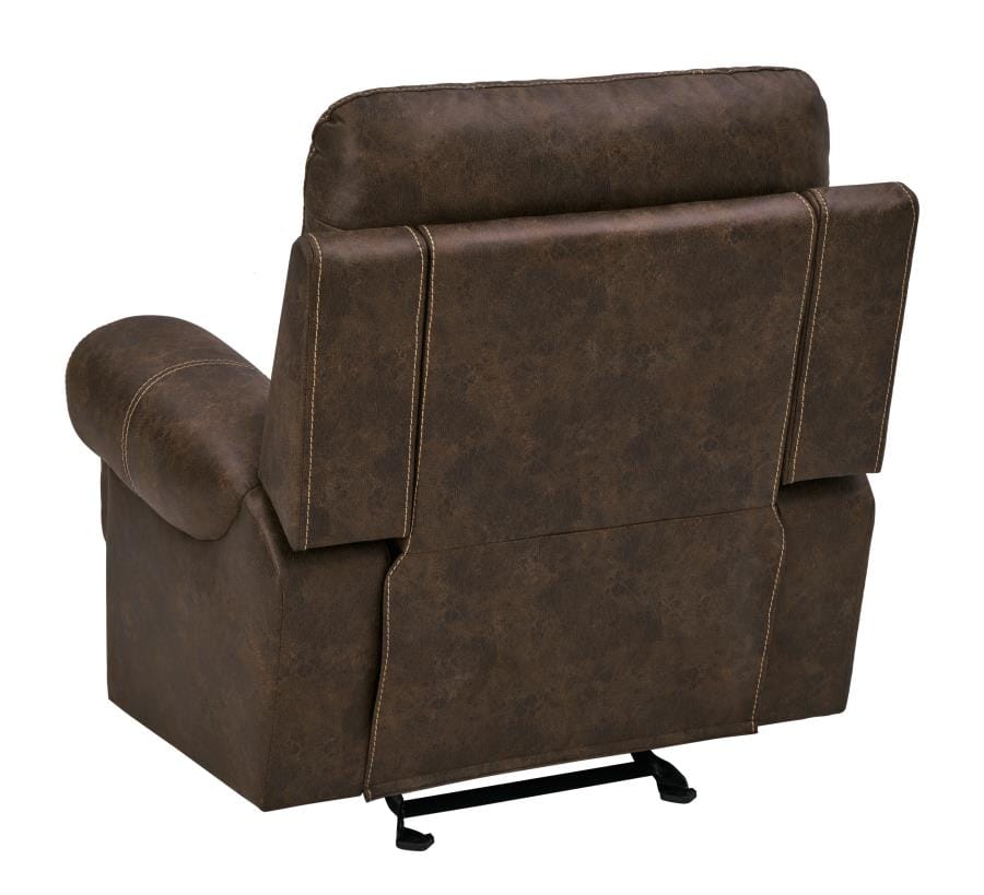 Brixton Upholstered Glider Recliner Buckskin Brown