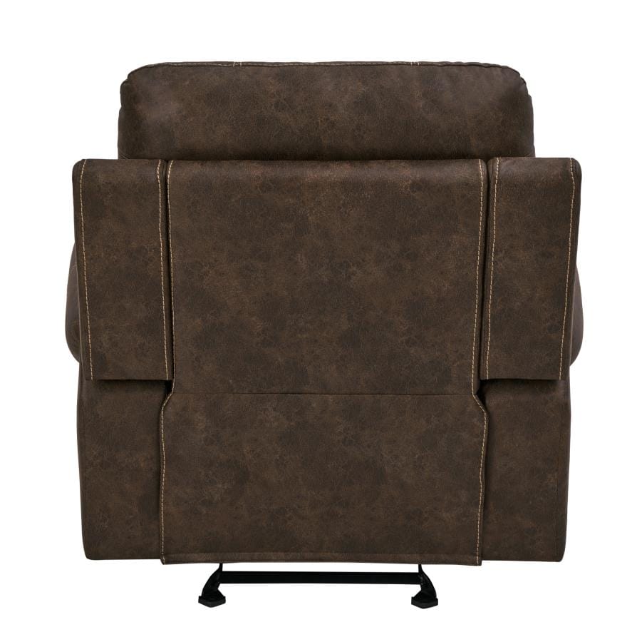 Brixton Upholstered Glider Recliner Buckskin Brown