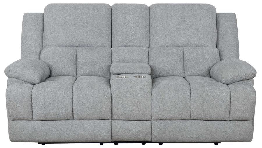 Waterbury 2-piece Pillow Top Arm Motion Living Room Set Grey