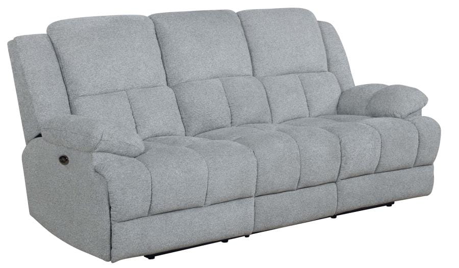 Waterbury 2-piece Pillow Top Arm Power Living Room Set Grey