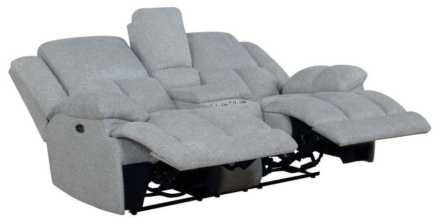 Waterbury 2-piece Pillow Top Arm Power Living Room Set Grey