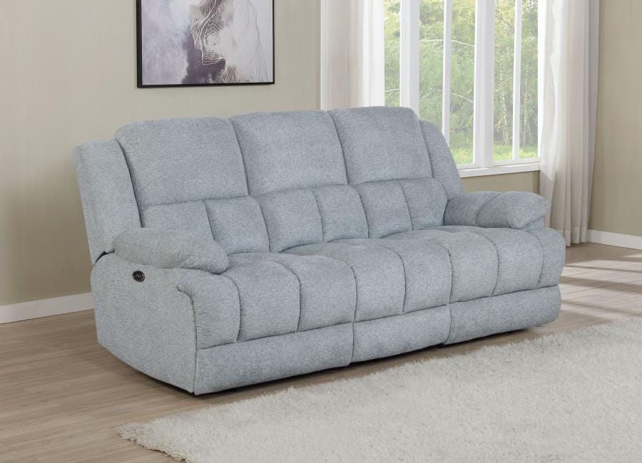 Waterbury Upholstered Power Sofa Grey