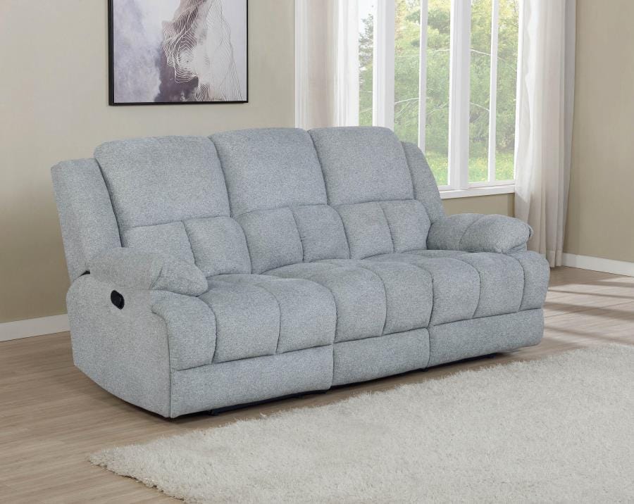 Waterbury Upholstered Motion Sofa Grey