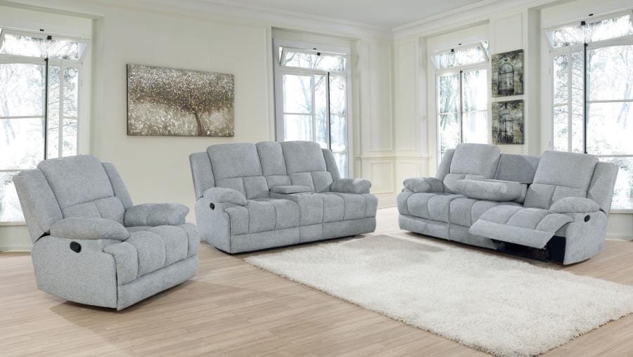 Waterbury Upholstered Motion Sofa Grey