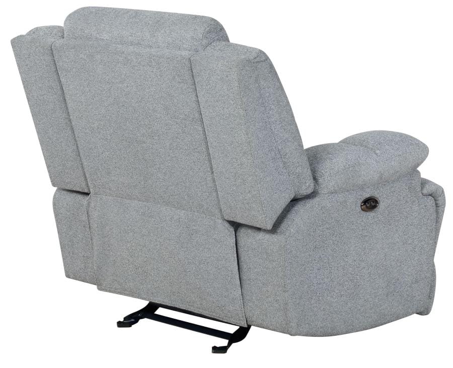 Belize Upholstered Power Glider Recliner Grey