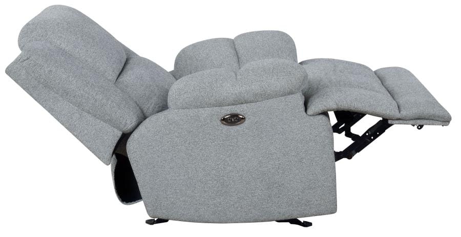 Belize Upholstered Power Glider Recliner Grey