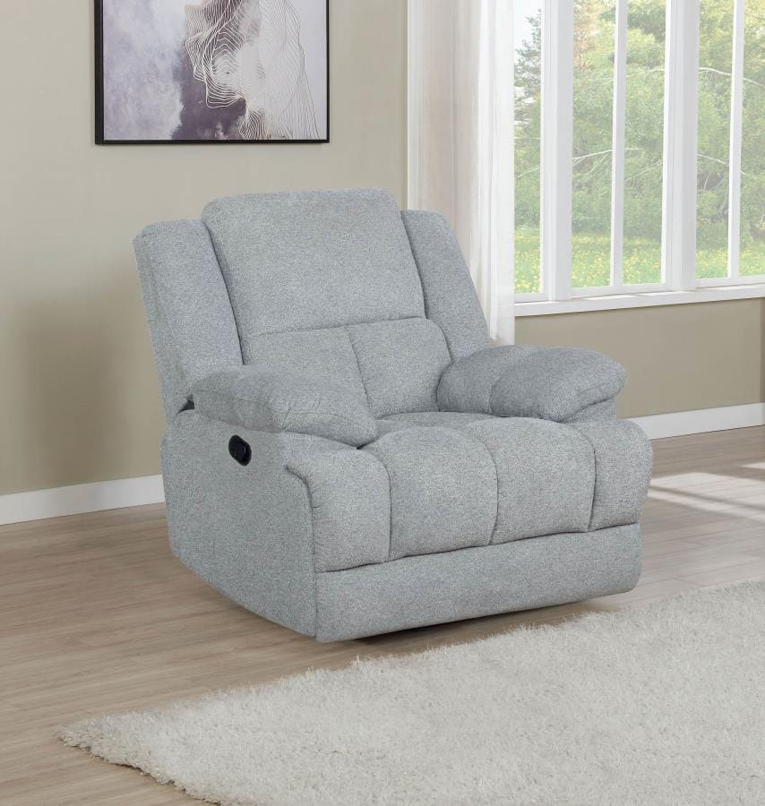 Belize Upholstered Glider Recliner Grey