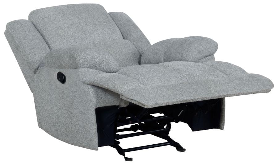 Belize Upholstered Glider Recliner Grey