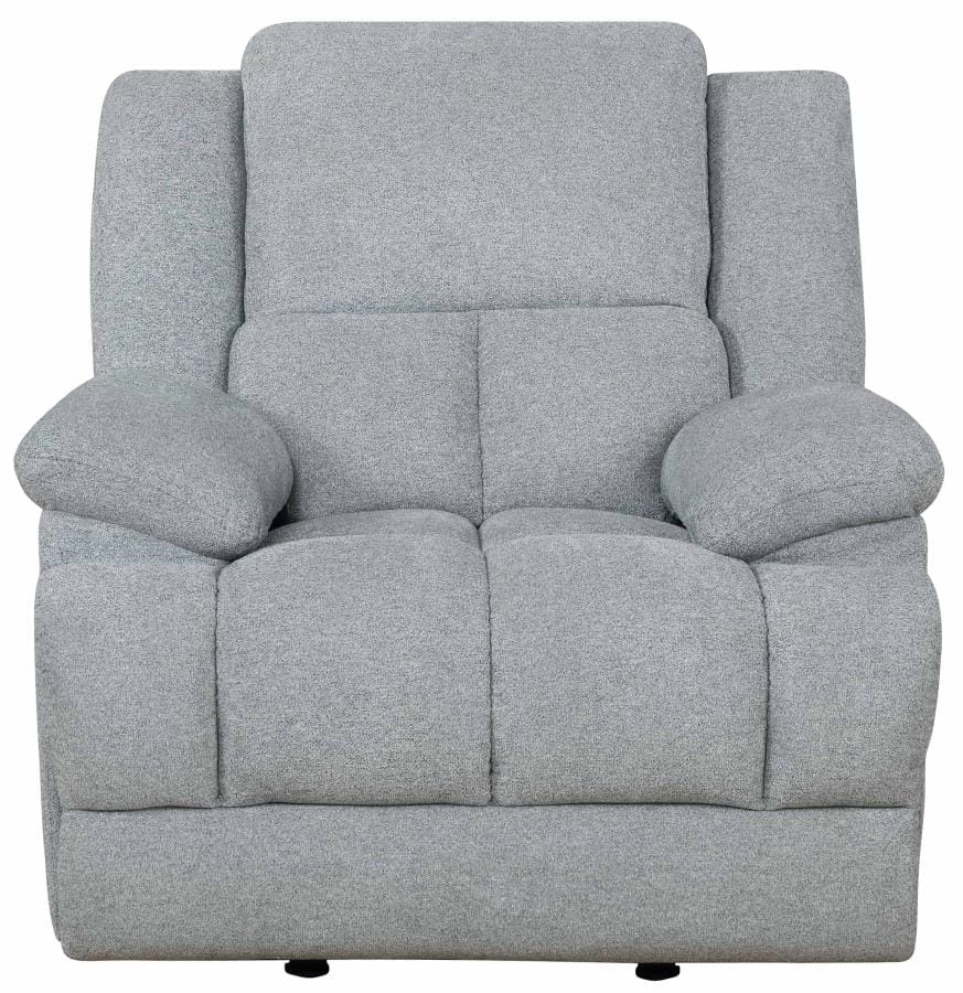 Belize Upholstered Glider Recliner Grey