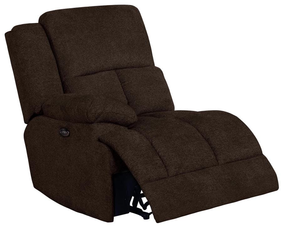 Belize 6-piece Pillow Top Arm Power Sectional Brown