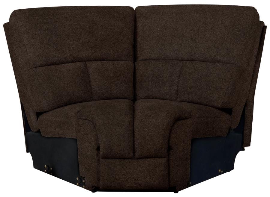 Belize 6-piece Pillow Top Arm Power Sectional Brown