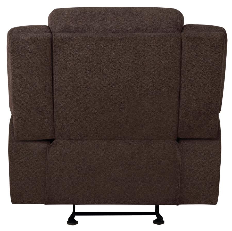 Waterbury Upholstered Glider Recliner Brown