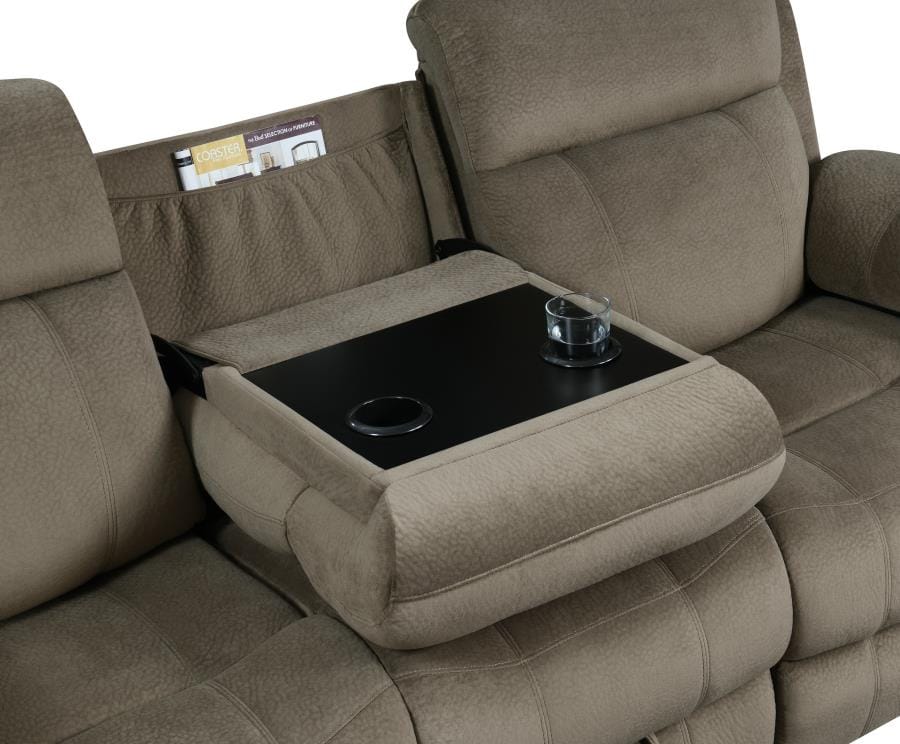 Myleene Upholstered Tufted Living Room Set Mocha