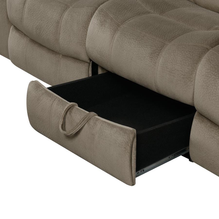 Myleene Motion Sofa with Drop-down Table Mocha