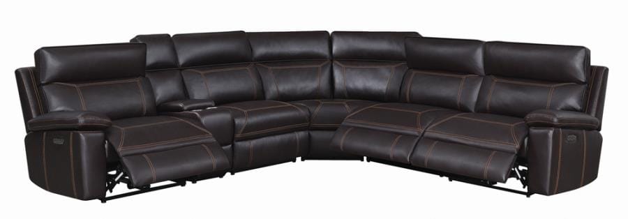 Albany 6-piece Power^2 Sectional Brown