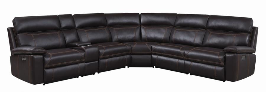 Albany 6-piece Power^2 Sectional Brown