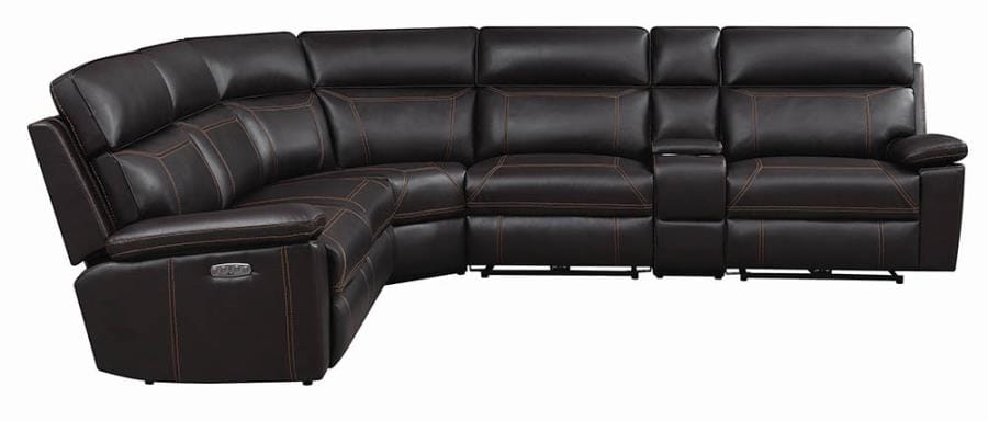 Albany 6-piece Power^2 Sectional Brown