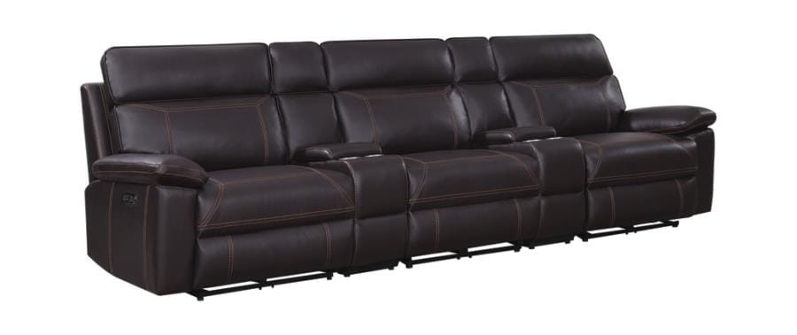 Albany Upholstered Power Reclining Seat and Power Headrest Home Theater