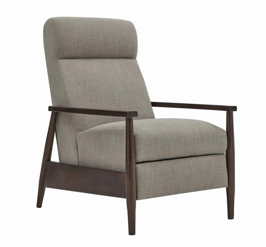 Kaylie Upholstered Push-Back Recliner Cream