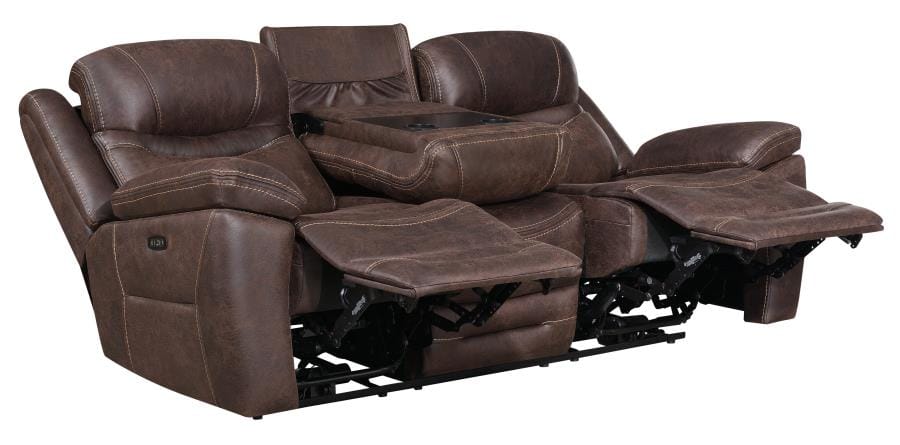 Hemer 2-piece Power^2 Living Room Set Chocolate