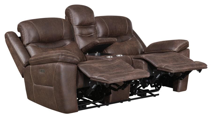 Hemer 2-piece Power^2 Living Room Set Chocolate