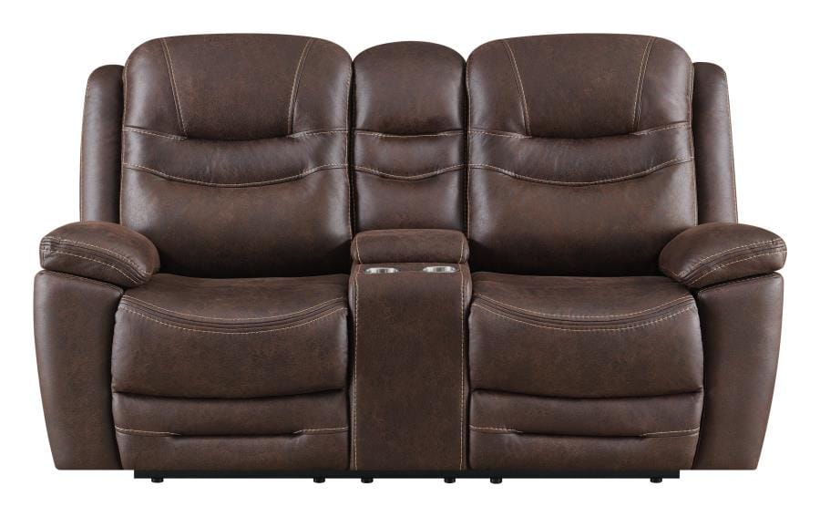 Hemer Upholstered Power^2 Loveseat Chocolate