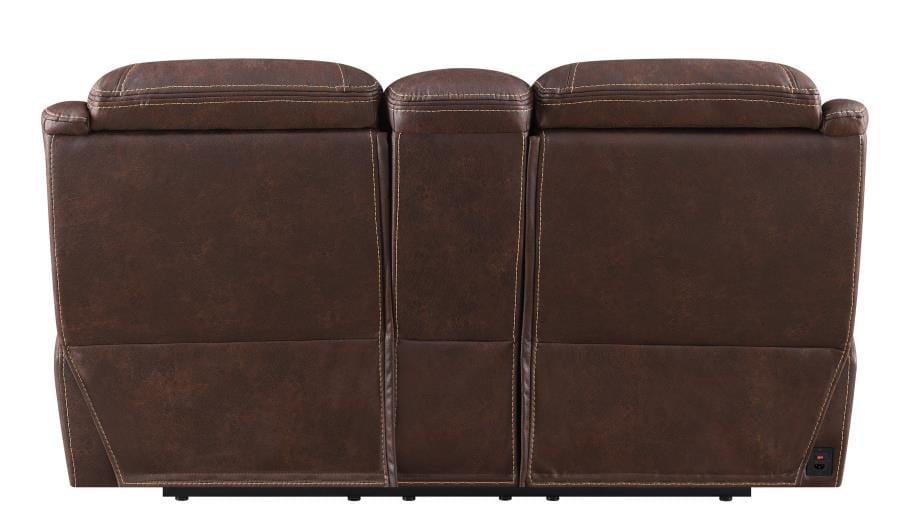 Hemer Upholstered Power^2 Loveseat Chocolate