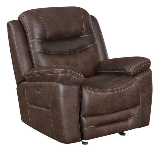 Hemer Upholstered Power^2 Recliner Chocolate