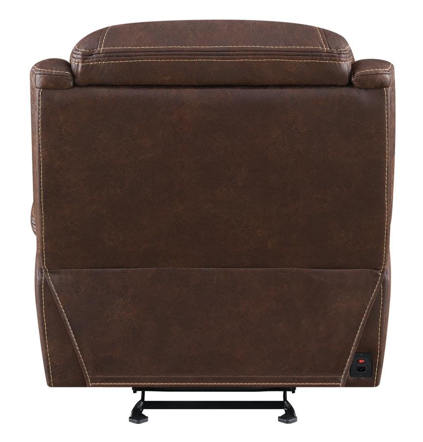 Hemer Upholstered Power^2 Recliner Chocolate