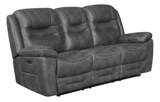 Hemer Upholstered Power^2 Sofa Dark Grey