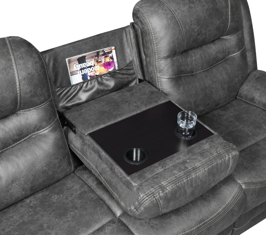 Hemer Upholstered Power^2 Sofa Dark Grey