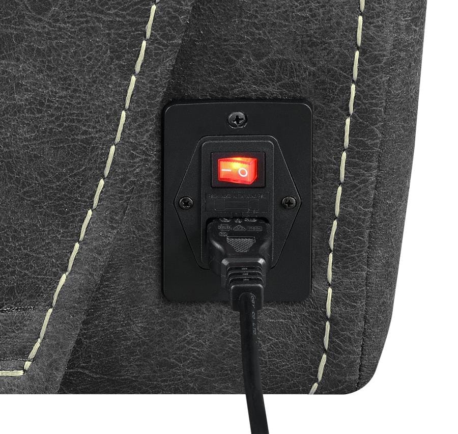 Hemer Upholstered Power^2 Sofa Dark Grey