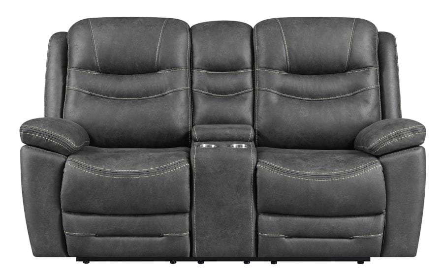 Hemer Upholstered Power^2 Loveseat Dark Grey