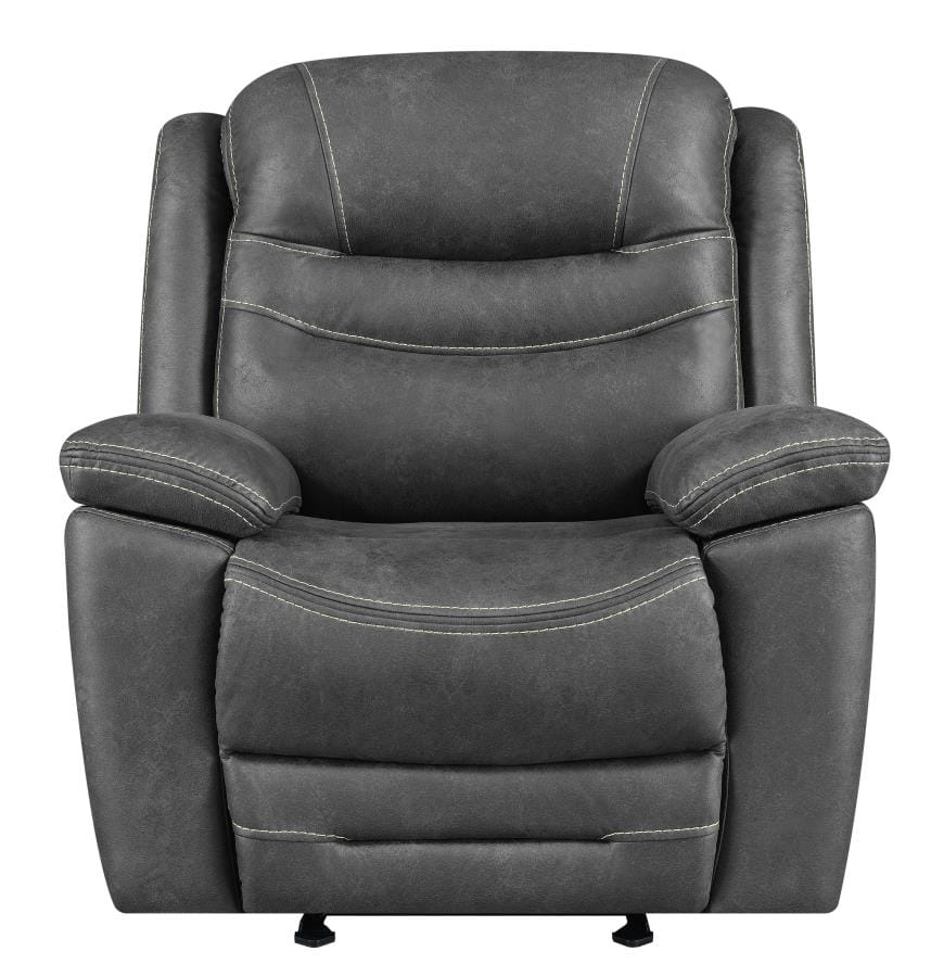 Hemer Upholstered Power^2 Recliner Dark Grey