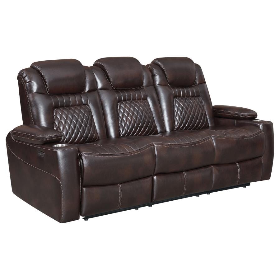 Korbach Upholstered Power^2 Sofa Espresso