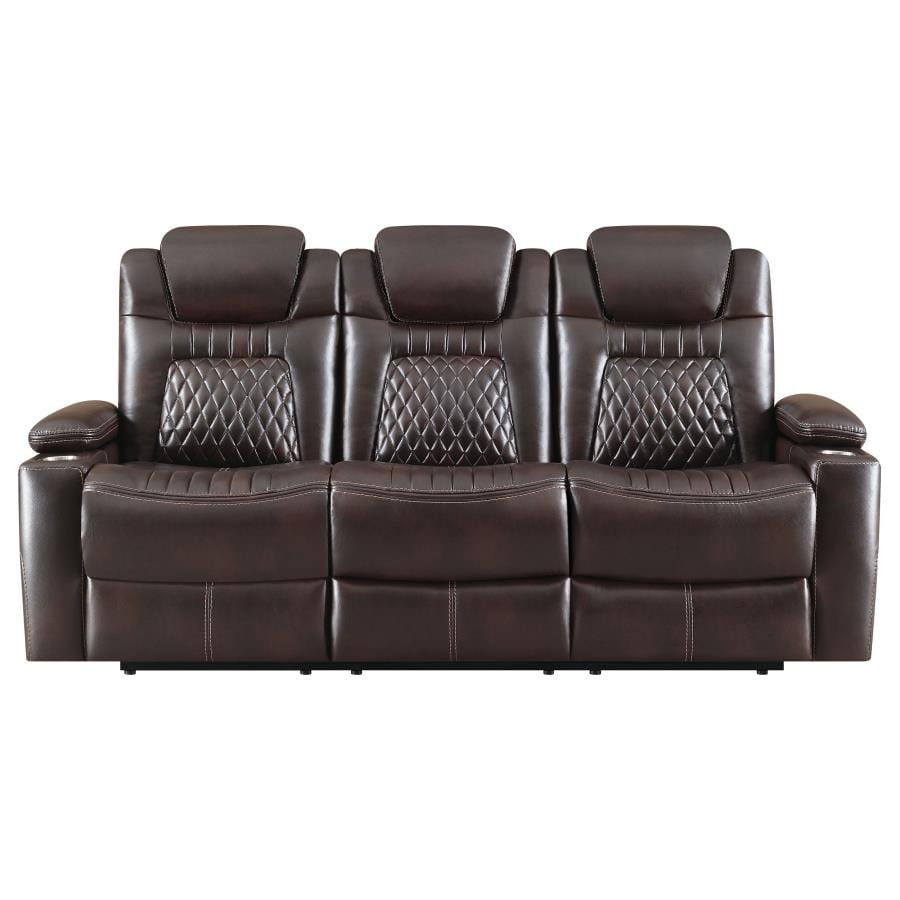 Korbach Upholstered Power^2 Sofa Espresso