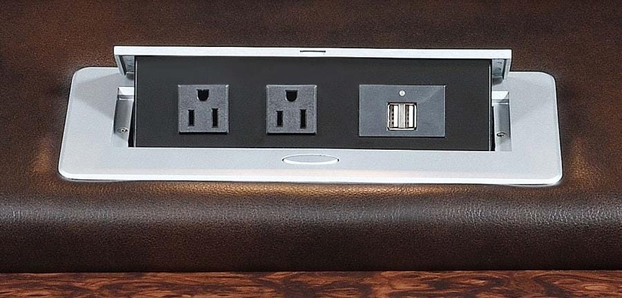 Korbach Upholstered Power^2 Sofa Espresso