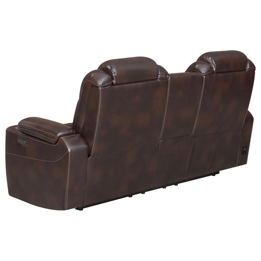 Korbach Upholstered Power^2 Loveseat Espresso