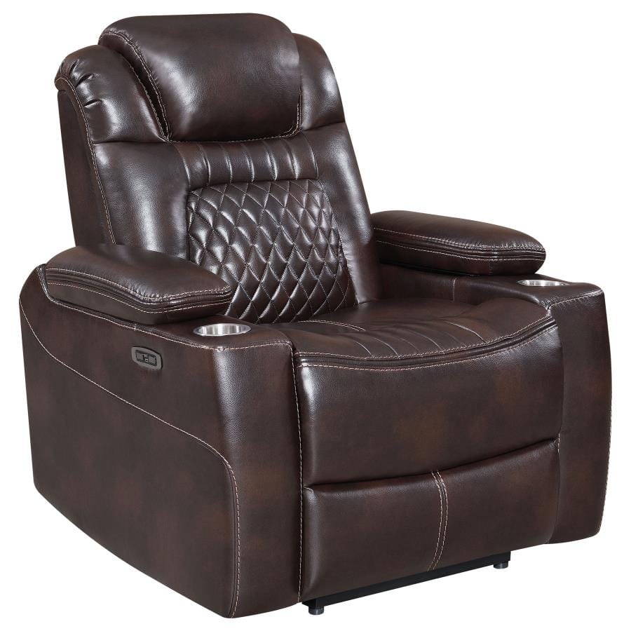 Korbach Upholstered Power^2 Recliner Espresso