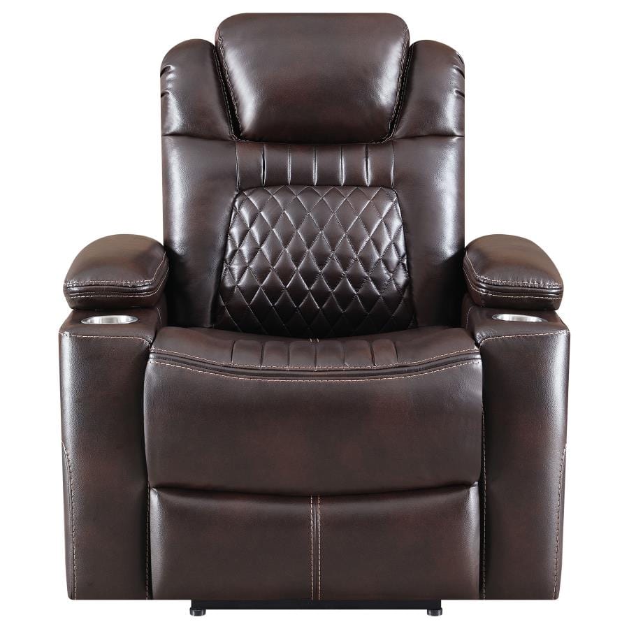 Korbach Upholstered Power^2 Recliner Espresso