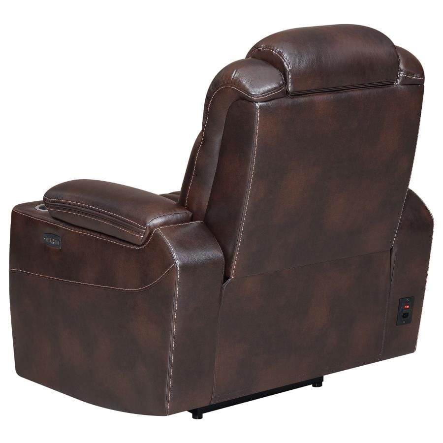 Korbach Upholstered Power^2 Recliner Espresso