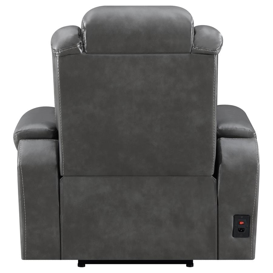 Korbach Upholstered Power^2 Recliner Charcoal