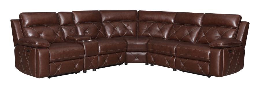 Chester 6-piece Power^2 Sectional Chocolate