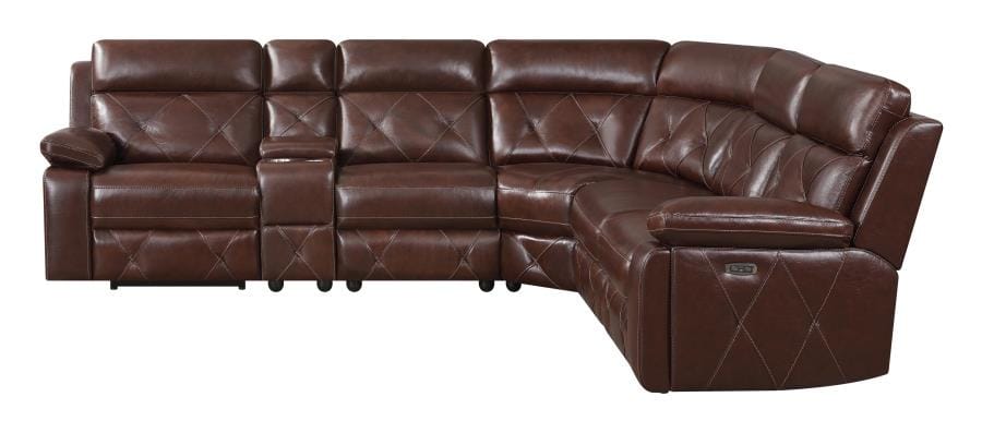 Chester 6-piece Power^2 Sectional Chocolate