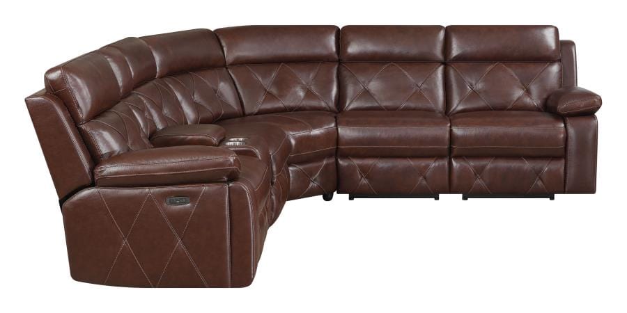 Chester 6-piece Power^2 Sectional Chocolate